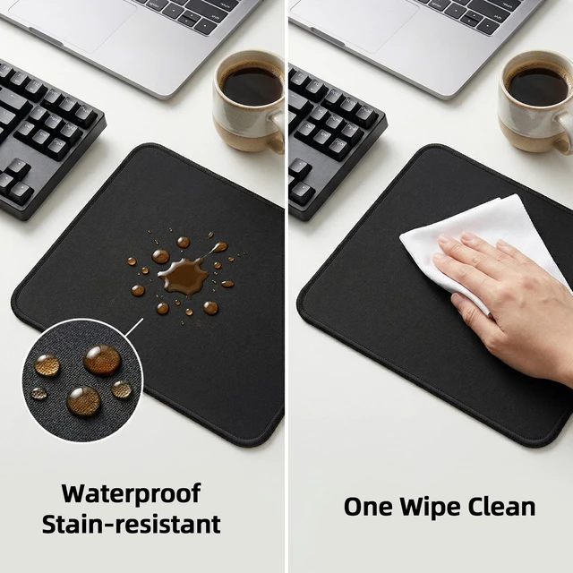 Alt view image 5 of 6 - 2-Pack Stitched Edge Mouse Pad for Office & Gaming