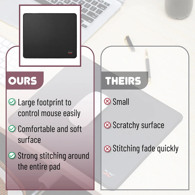 Alt view image 3 of 6 - Mr. Pen Mouse Pad, 12.8"x11.3", 2 Pack