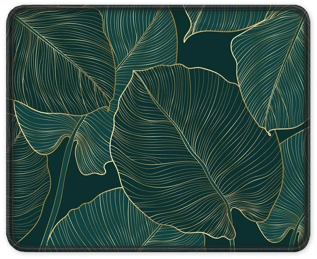 Main image of ITNRSIIET 10.2x8.3x0.12 Inches Stitched Edge Mouse Pad, Smooth Textured, Waterproof, Washable, Non-Slip Rubber Base, Palm Texture
