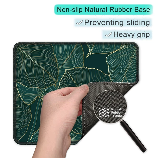 Alt view image 5 of 7 - ITNRSIIET 10.2x8.3x0.12 Inches Stitched Edge Mouse Pad, Smooth Textured, Waterproof, Washable, Non-Slip Rubber Base, Palm Texture