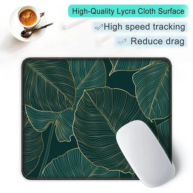 Alt view image 6 of 7 - ITNRSIIET 10.2x8.3x0.12 Inches Stitched Edge Mouse Pad, Smooth Textured, Waterproof, Washable, Non-Slip Rubber Base, Palm Texture