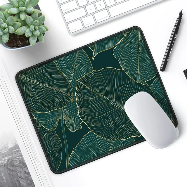 Alt view image 7 of 7 - ITNRSIIET 10.2x8.3x0.12 Inches Stitched Edge Mouse Pad, Smooth Textured, Waterproof, Washable, Non-Slip Rubber Base, Palm Texture