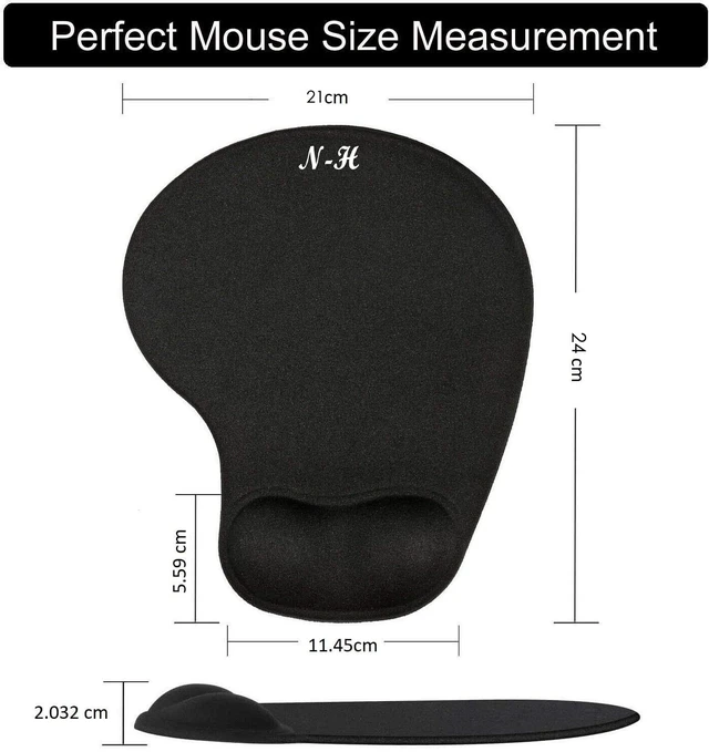 Alt view image 3 of 5 - New Horrizon Ergonomic Mouse Pad with Wrist Rest