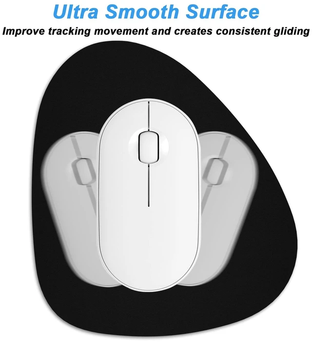 Alt view image 3 of 6 - Rimilak 6x7Inch Irregular Mini Mouse Pad, Black