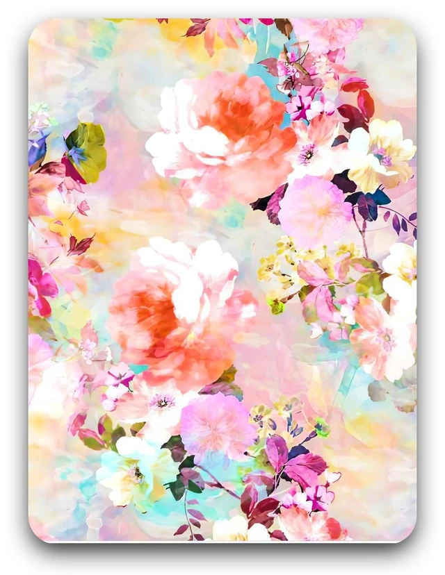 Main image of Small Mouse Pad 6 x 8 In, Thick Rubber Waterproof Mouse Mat, Floral Pink, for Wireless Mouse Mini Laptops Keyboard Tray Home Office Travel