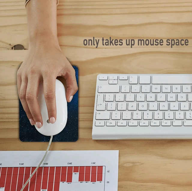 Alt view image 2 of 6 - GZXHS Small Mouse Pad, 5x6Inches, Mini Travel Carry, Washable Non-Slip Rubber Base, Compact For Office