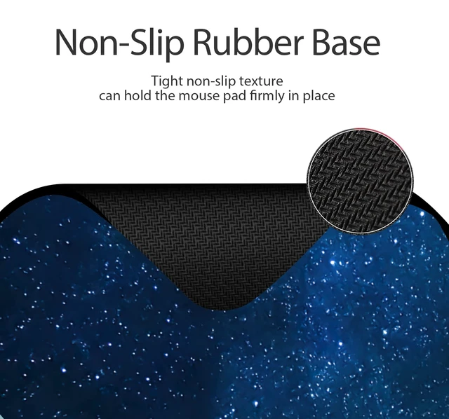 Alt view image 4 of 6 - GZXHS Small Mouse Pad, 5x6Inches, Mini Travel Carry, Washable Non-Slip Rubber Base, Compact For Office