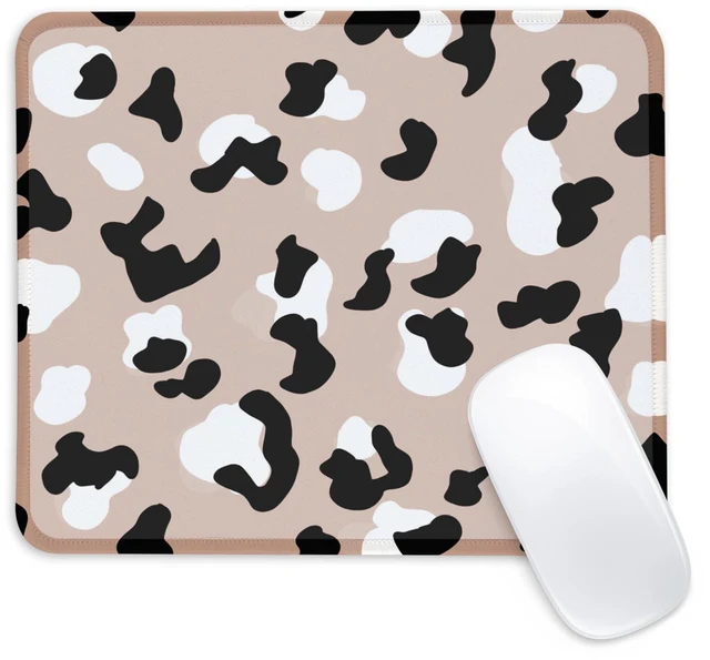 Main image of Pink Cow Square Mouse Pad with Non-Slip Rubber Base, Home Office Desktop Accessory for Laptops, 9.4x7.8x0.12in