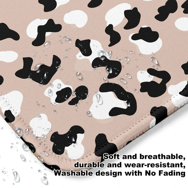 Alt view image 2 of 7 - Pink Cow Square Mouse Pad with Non-Slip Rubber Base, Home Office Desktop Accessory for Laptops, 9.4x7.8x0.12in