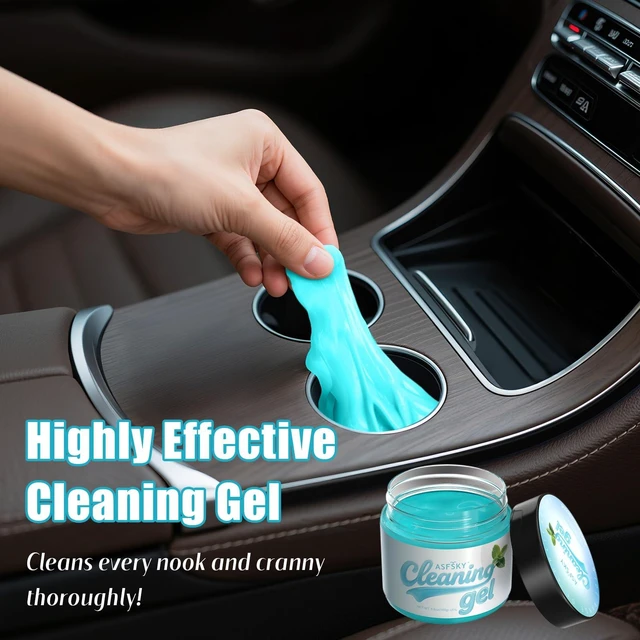 Alt view image 4 of 6 - ASFSKY Universal Car Cleaning Gel Putty Dust Remover Mint