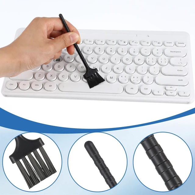 Alt view image 3 of 7 - 10-Piece Anti-Static Keyboard Brush Cleaning Set, Mini Portable Electronic Brush for Fans, Keyboards, Laptop, Circuit Board, Motherboard, PC