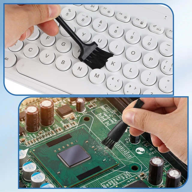 Alt view image 7 of 7 - 10-Piece Anti-Static Keyboard Brush Cleaning Set, Mini Portable Electronic Brush for Fans, Keyboards, Laptop, Circuit Board, Motherboard, PC