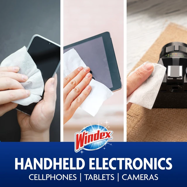 Alt view image 7 of 7 - Windex Electronic Cleaning Wipes, Anti-Static & Ammonia-Free, 25 Count