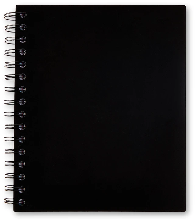 Alt view image 3 of 6 - Pen+Gear College Ruled 5-Subject Poly Notebook, 150 Sheets, 6" x 8.26", Black