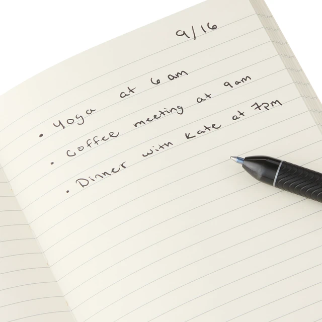 Alt view image 4 of 4 - Pen+Gear Poly Notebooks, 5.75in x 4.2in, 80 Ruled Pages Each, Black & White, 2 Count
