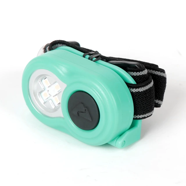 Alt view image 3 of 6 - Ozark Trail Mini LED Headlamp 4-Pack, 25 Lumens, Battery Powered, Teal