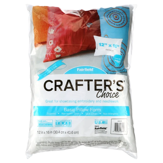 Alt view image 5 of 7 - Poly-Fil Crafter's Choice Rectangular Pillow Insert, 12" x 16"