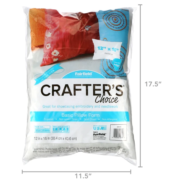 Alt view image 4 of 7 - Poly-Fil Crafter's Choice Rectangular Pillow Insert, 12" x 16"