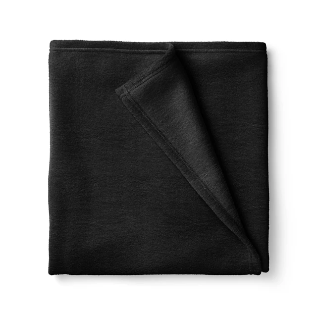 Alt view image 4 of 4 - Mainstays Lux Anti-Pill Fleece Fabric Precut, 100% Polyester, Black, 58in x 1.5yd