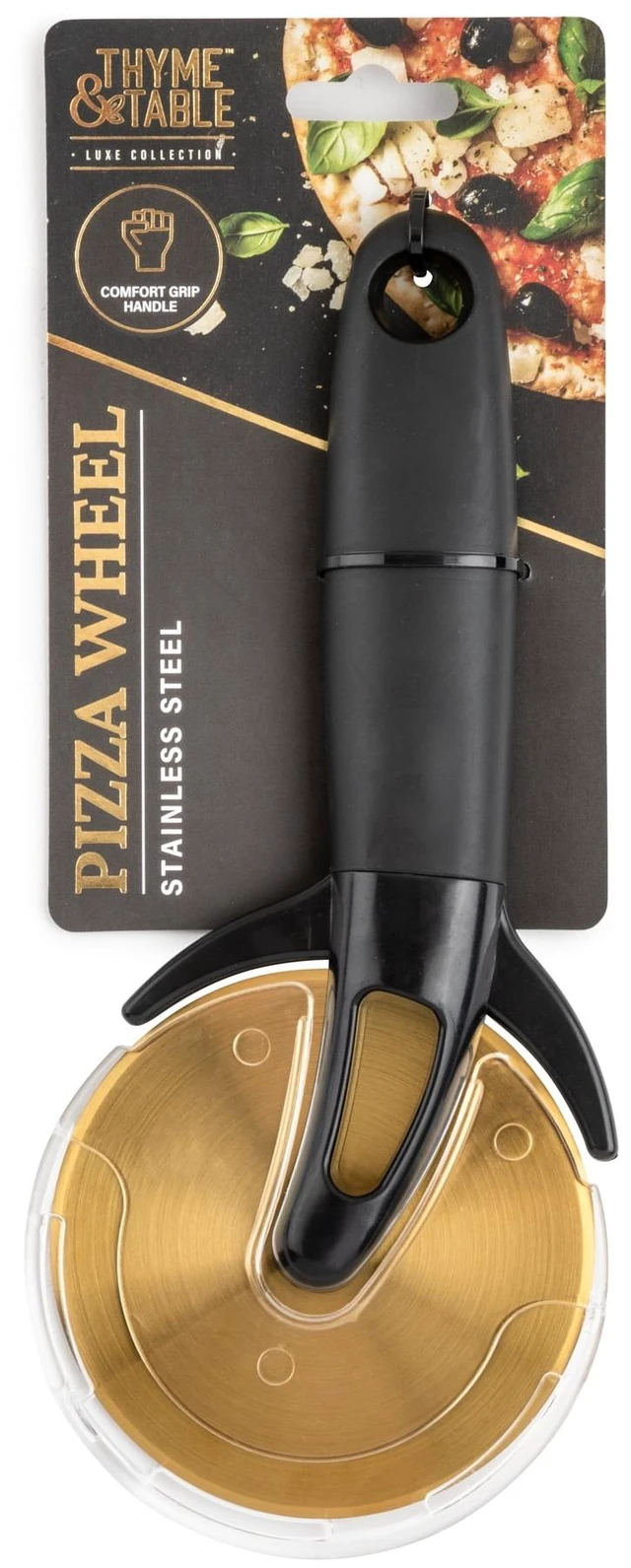 Alt view image 3 of 6 - Thyme & Table Stainless Steel Gold Pizza Wheel