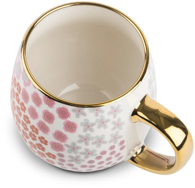 Alt view image 5 of 6 - Thyme & Table Stoneware Gold Floral 16oz Coffee Mug