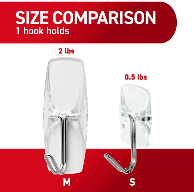 Alt view image 3 of 6 - Command Small Wire Toggle Hooks, Clear, 4-Pack, Damage-Free Decorating
