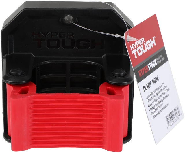 Main image of Hyper Tough Hyper Stack Plastic Clamp Hook, Single Tool Holder for Modular Wall Storage