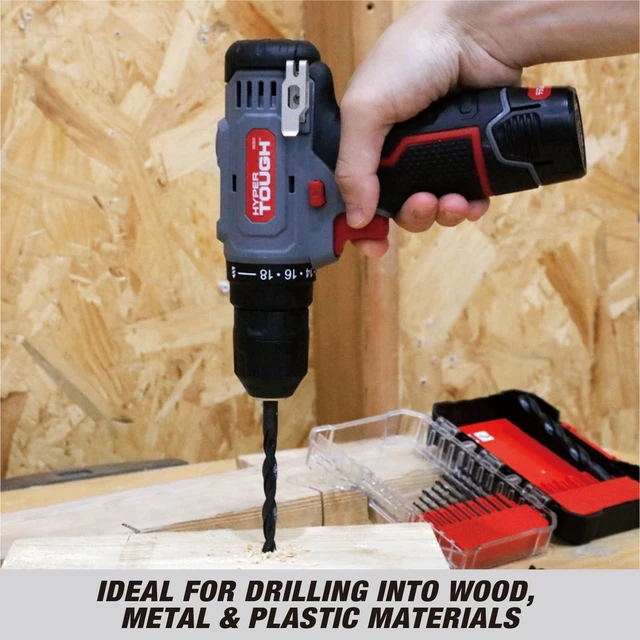 Alt view image 4 of 6 - Hyper Tough 41015CF 15-Piece Black Oxide Drill Bit Set with Click Fit Case