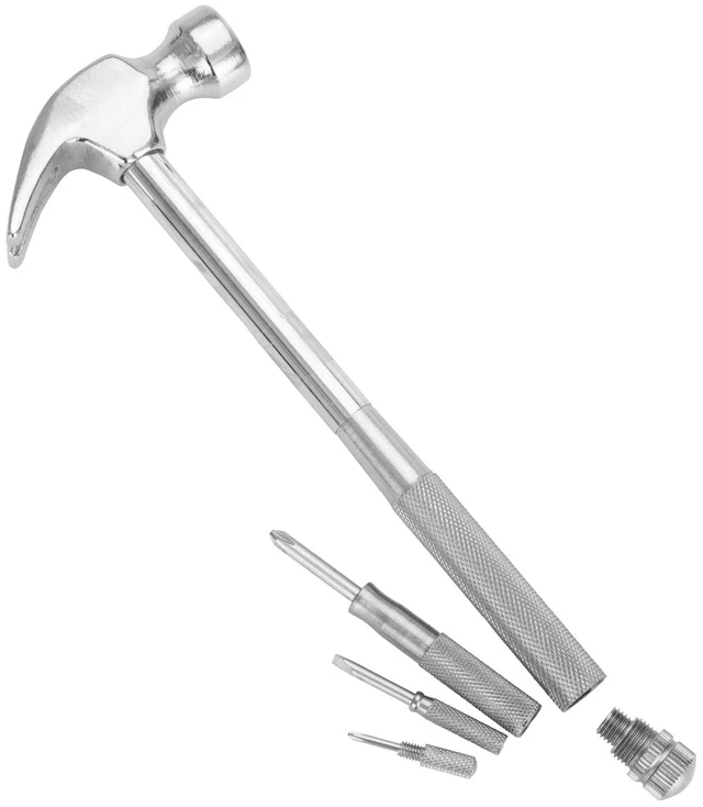 Alt view image 6 of 6 - Hyper Tough 5-in-1 Hammer & Screwdriver Set