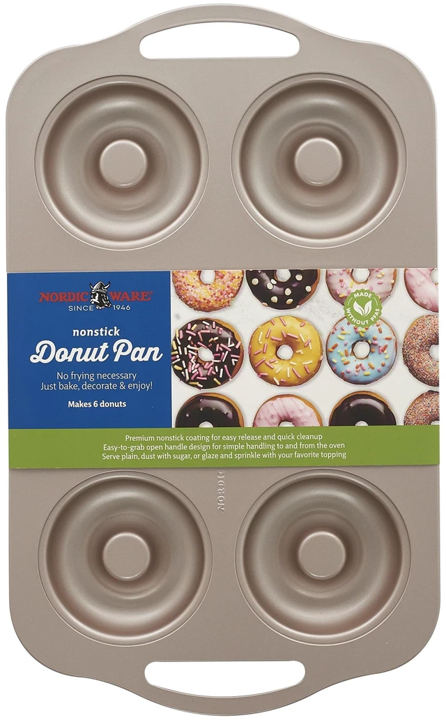 Alt view image 4 of 6 - Nordic Ware 6 Cavity Nonstick Steel Donut Pan