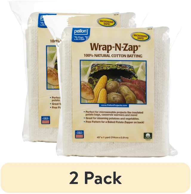 Main image of Pellon Wrap-N-Zap Quilting Batting off-White 45"x36" (2 Pack) Precut