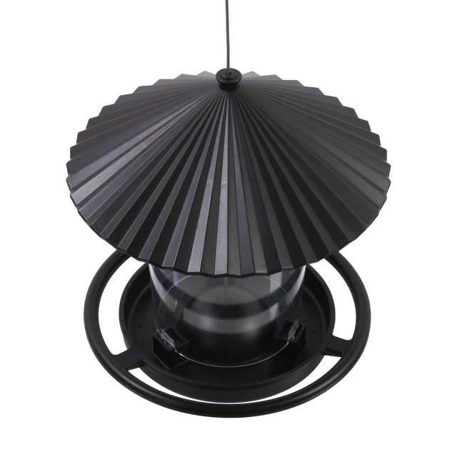 Alt view image 4 of 6 - Vibrant Life Hanging Hopper Bird Feeder, 2.5LB Capacity, Black