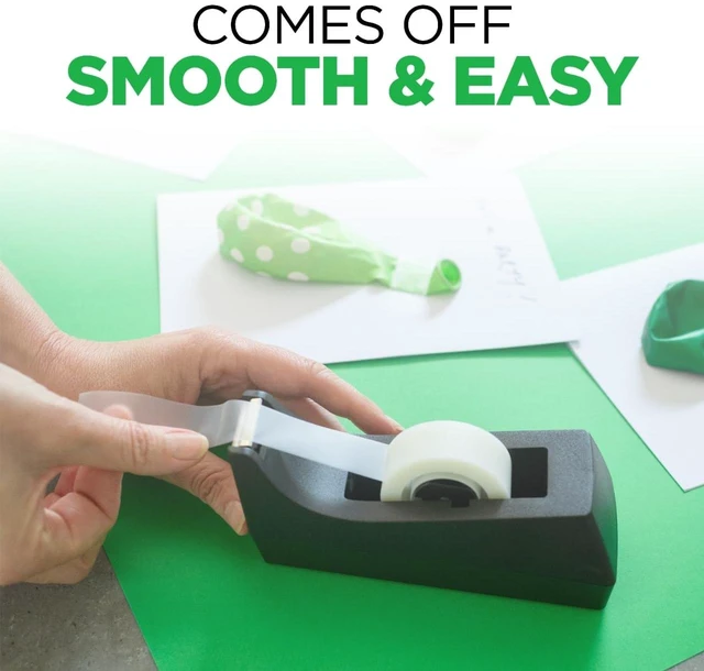 Alt view image 4 of 6 - Scotch Desktop Tape Dispenser, Black, 2.7in x 2.7in x 6.4in, 1 Tape Dispenser, Polystyrene (PS)