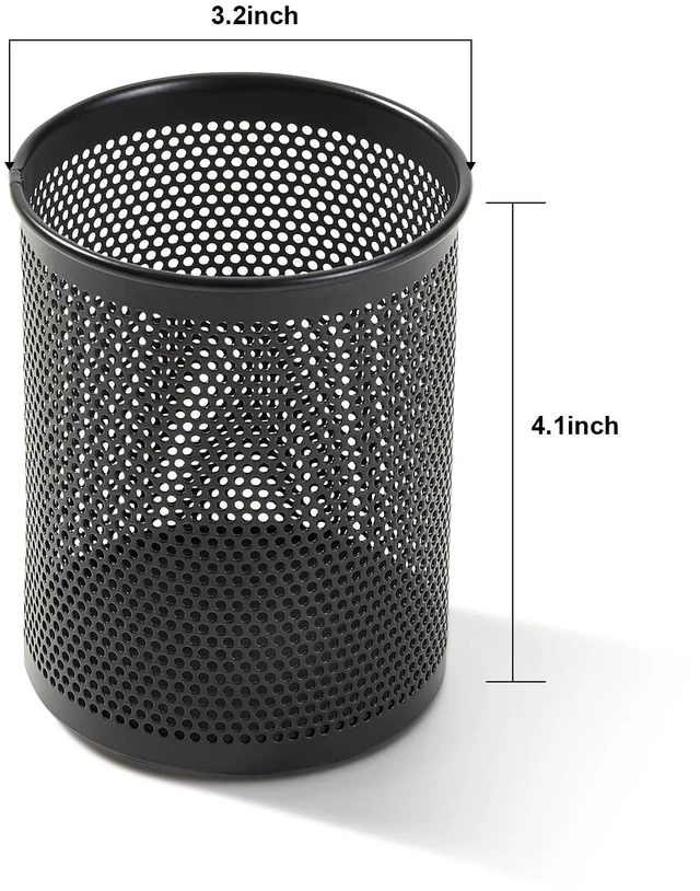 Alt view image 2 of 6 - Comix Wire Mesh Pen Holder Desk Organizer with Foam Pad and Non-Slip Bottom, 1 Pack, for Office Home School