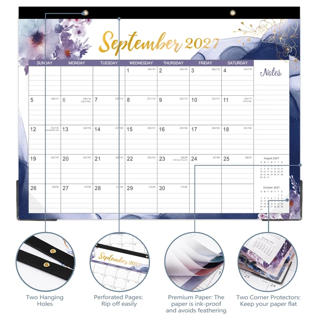 Alt view image 5 of 6 - 2026-2027 18-Month Desk/Wall Calendar, July 2026 - December 2027, 14.6" x 11.5", for Home Office or School
