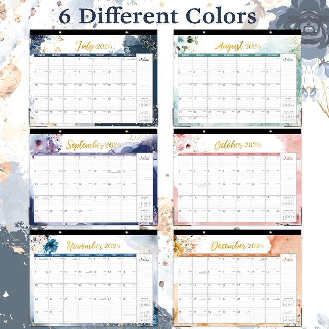 Alt view image 3 of 6 - 2026-2027 18-Month Desk/Wall Calendar, July 2026 - December 2027, 14.6" x 11.5", for Home Office or School