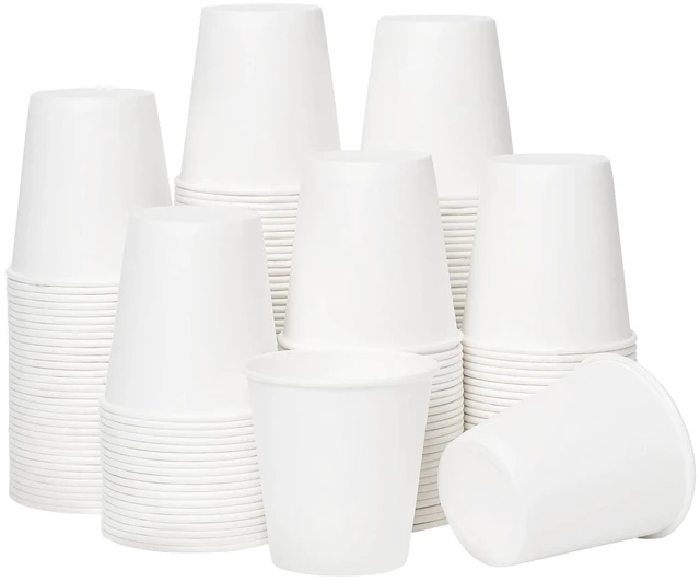 Main image of RACETOP 3oz Disposable Paper Mouthwash Cups, 100 Pack, for Bathroom