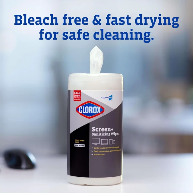 Alt view image 6 of 6 - CloroxPro Disinfecting Wipes for Electronics, 75 ct, Citrus Blend Scent