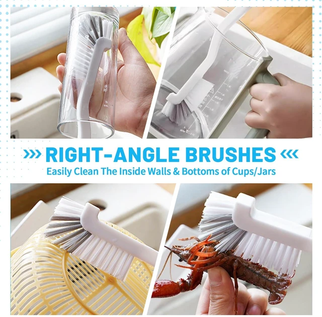 Alt view image 2 of 6 - 16Pcs Crevice Cleaning Brush Set, Hard Bristle Scrub Brushes for Gaps