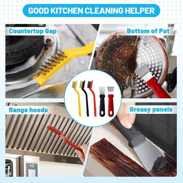 Alt view image 3 of 6 - 16Pcs Crevice Cleaning Brush Set, Hard Bristle Scrub Brushes for Gaps