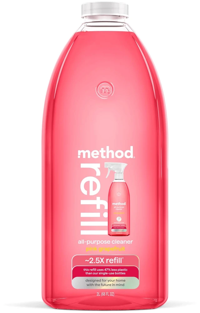 Main image of Method All-Purpose Cleaner Refill, Pink Grapefruit, 68fl oz