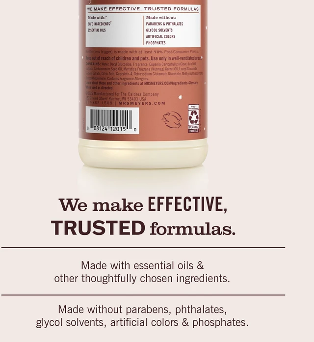 Alt view image 2 of 7 - MRS. MEYER'S CLEAN DAY Multi-Surface Cleaner Gingerbread 16fl oz