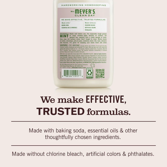 Alt view image 2 of 6 - MRS. Meyer's Clean Day Baking Soda Cream Cleaner, Apple Blossom, 16fl oz