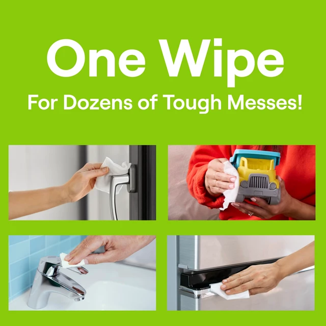Alt view image 2 of 6 - Seventh Generation Multi-Surface Cleaning Wipes, 35 Wipes, Garden Mint Scent, Cuts Grease and Grime