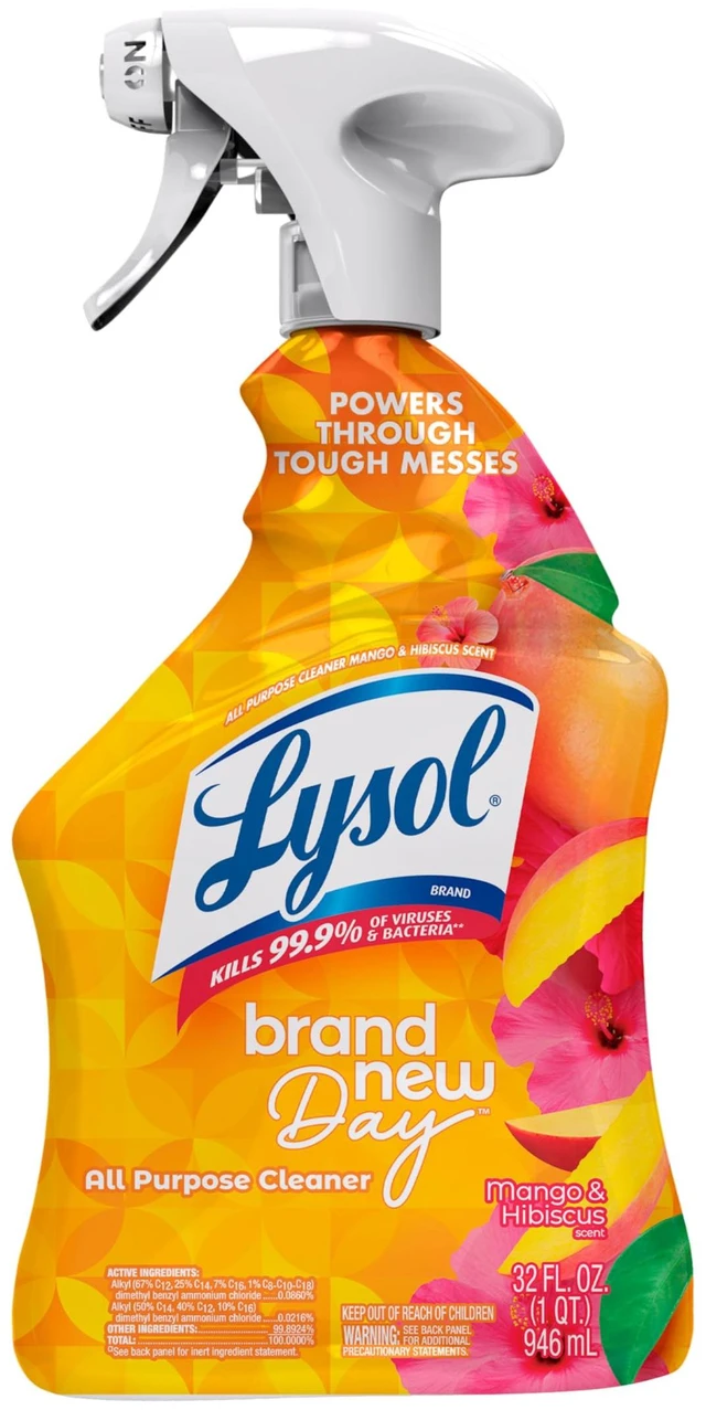 Main image of Lysol All Purpose Cleaner Spray Disinfectant, Mango, 32oz