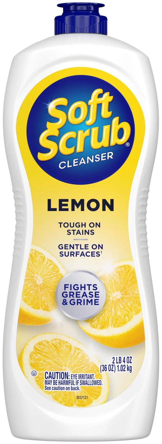 Main image of Soft Scrub Cleanser, Lemon Fragrance, 36Oz, Multi Surface Kitchen Cleaner