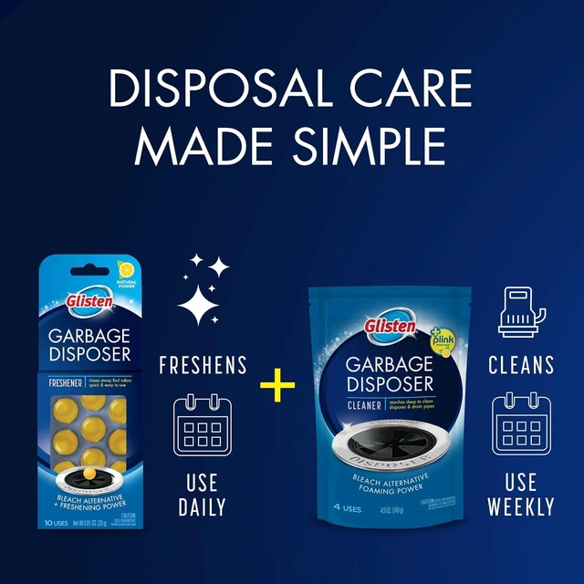 Alt view image 5 of 6 - Glisten Garbage Disposer Freshener 10 Capsules Lemon Scent Deodorizer