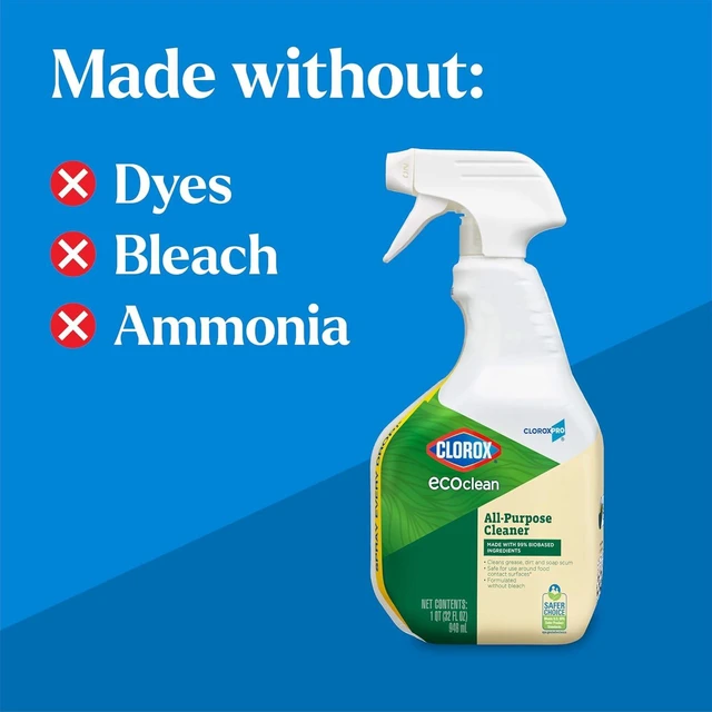 Alt view image 2 of 6 - CloroxPro EcoClean All-Purpose Cleaner Spray Bottle, 32Oz