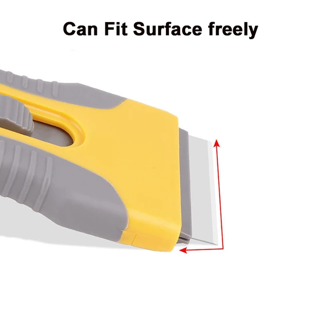 Alt view image 5 of 7 - Razor Blade Scraper Tool with 2 Scrapers, 20 Plastic Blades and 10 Metal Blades for Cleaning and Removing