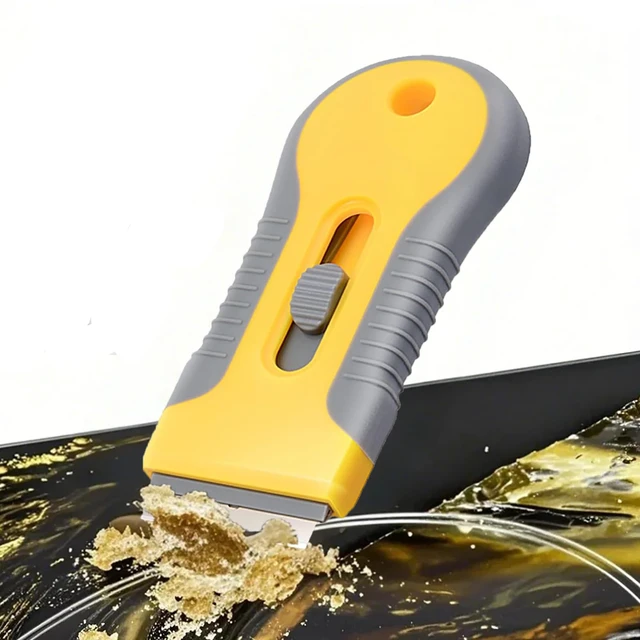 Alt view image 6 of 7 - Razor Blade Scraper Tool with 2 Scrapers, 20 Plastic Blades and 10 Metal Blades for Cleaning and Removing